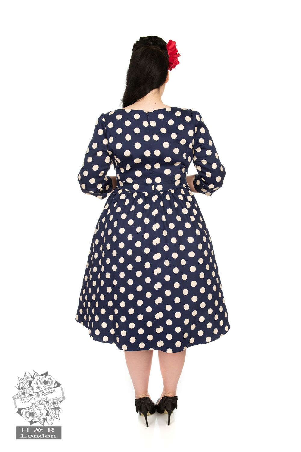 Milana Polka Dot Swing Dress Plus Size